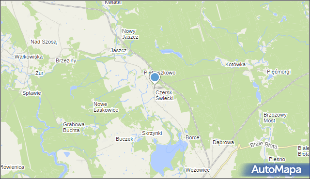 mapa Czersk Świecki, Czersk Świecki na mapie Targeo